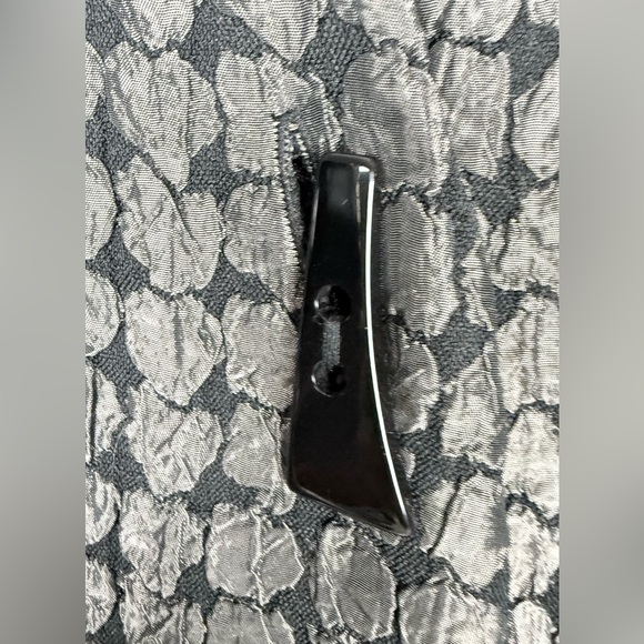 IC Connie K Artsy Asymmetrical Crinkle Cocktail Jacket Lagenlook Swing Party - Picture 4 of 10